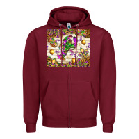 Burgundy Mardi Gras with crab tumbler Zipper Hoodie - HowdyJamesFarm
