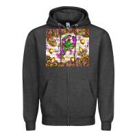 Charcoal Heather Mardi Gras with crab tumbler Zipper Hoodie - HowdyJamesFarm