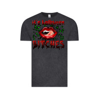 Vintage Black it's halloween bitches Vintage Tee - BundleAndBundleShop