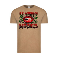 Vintage Coffee it's halloween bitches Vintage Tee - BundleAndBundleShop