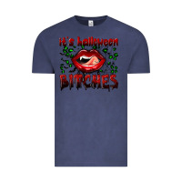 Vintage Denim it's halloween bitches Vintage Tee - BundleAndBundleShop