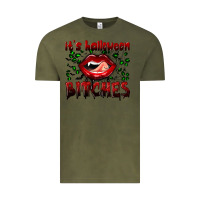 Vintage Olive it's halloween bitches Vintage Tee - BundleAndBundleShop