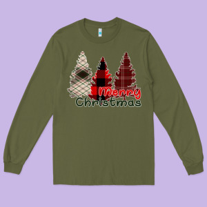 Merry Christmas Long Sleeve Tee Designed By Bettercallsaul