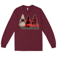 Burgundy Merry Christmas Long Sleeve Tee - Bettercallsaul