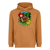 Meerkat St. Patrick's Day American Football Heavyweight Hoodie - FaDigitalArtStudio