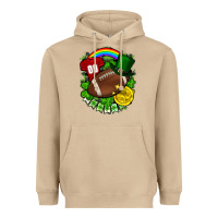 Mushroom St. Patrick's Day American Football Heavyweight Hoodie - FaDigitalArtStudio