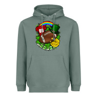 Sage St. Patrick's Day American Football Heavyweight Hoodie - FaDigitalArtStudio