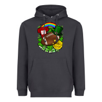Smoke St. Patrick's Day American Football Heavyweight Hoodie - FaDigitalArtStudio