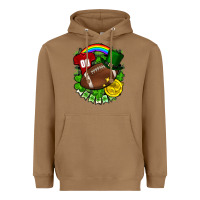 Toasted Coconut St. Patrick's Day American Football Heavyweight Hoodie - FaDigitalArtStudio