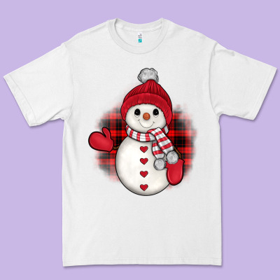Snowman Christmas Premium Tee Designed By Jahusdesignshop