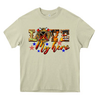 Mossy Love My Hero Firefighter Heavy Core Tee - LillyAllenDesigns