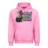 Fuchsia Pink Hocus i Mean Pocus Urban Hoodie - CowhideDigitalArt