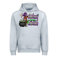 Heather Grey Hocus i Mean Pocus Urban Hoodie - CowhideDigitalArt