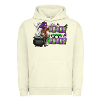 Pigment Pistachio Hocus i Mean Pocus Urban Hoodie - CowhideDigitalArt