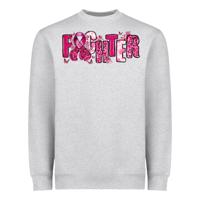 Fighter Breast Cancer Heavyweight Sweatshirt by NancyCooperArtShop | Teevron