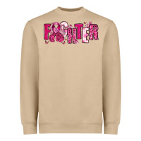 Mushroom Fighter Breast Cancer Heavyweight Sweatshirt - NancyCooperArtShop