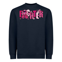 Navy Fighter Breast Cancer Heavyweight Sweatshirt - NancyCooperArtShop