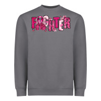 Storm Fighter Breast Cancer Heavyweight Sweatshirt - NancyCooperArtShop