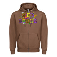 Chestnut Mardi Gras Med Surge Zipper Hoodie - HowdyJamesFarm