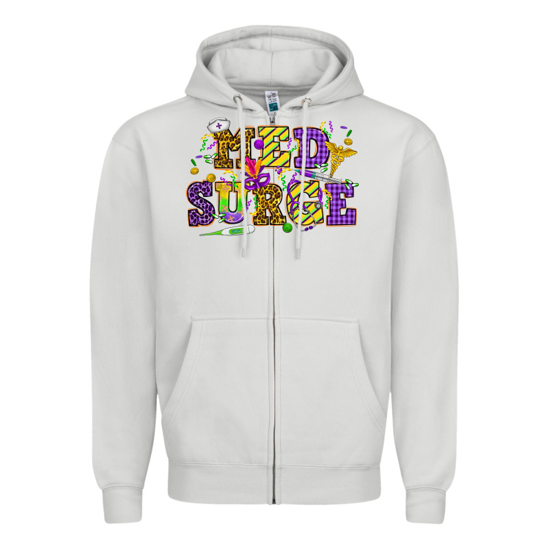 Mardi Gras Med Surge Zipper Hoodie by HowdyJamesFarm | Teevron