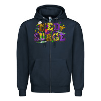 Navy Mardi Gras Med Surge Zipper Hoodie - HowdyJamesFarm