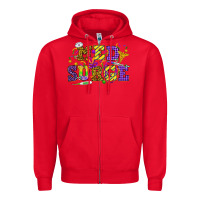 Red Mardi Gras Med Surge Zipper Hoodie - HowdyJamesFarm