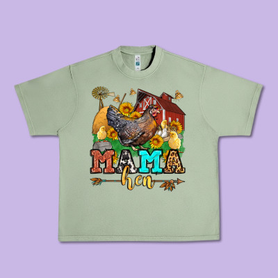 Mama Hen Urban Heavy Tee Designed By Lillyallendesigns