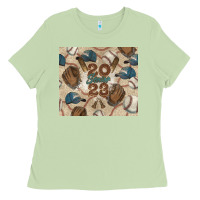 Matcha Baseball senior Ladies Tee - NancyCooperArtShop