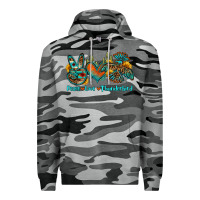 Slate Camo peace love thunderbird Premium Hoodie - OliviaCreatesArt