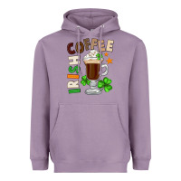 Lavender Irish coffee St. Patrick's Day Heavyweight Hoodie - FaDigitalArtStudio