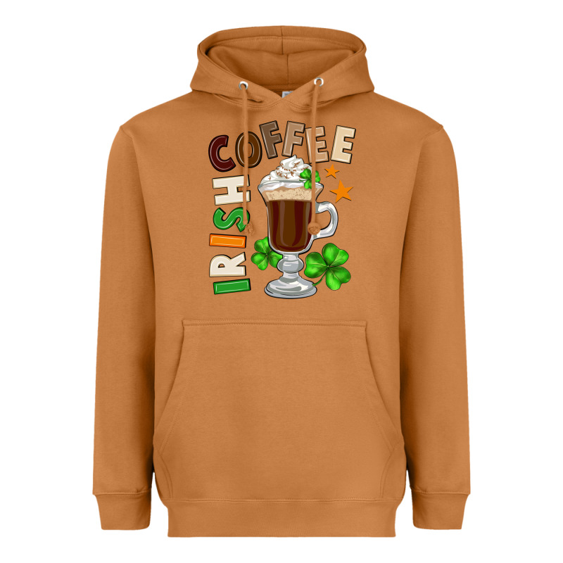 Irish Coffee St. Patrick's Day Heavyweight Hoodie by FaDigitalArtStudio | Teevron