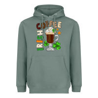 Sage Irish coffee St. Patrick's Day Heavyweight Hoodie - FaDigitalArtStudio