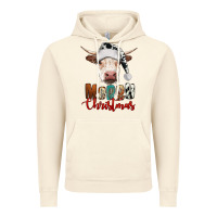Vintage Artic merry christmas hereford cow Vintage Hoodie - RanaPortraitStore