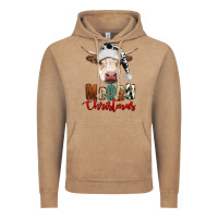 Vintage Coffee merry christmas hereford cow Vintage Hoodie - RanaPortraitStore