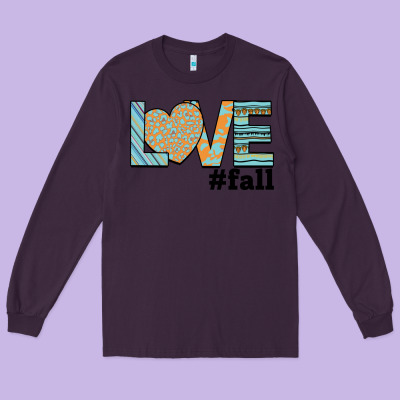 Love Fall Long Sleeve Tee Designed By Bettercallsaul
