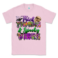 Bubblegum Pink thick thighs and spooky vibes Classic Tee - BundleAndBundleShop