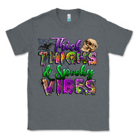 Charcoal Heather thick thighs and spooky vibes Classic Tee - BundleAndBundleShop