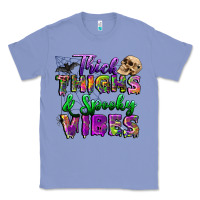 Colony Blue thick thighs and spooky vibes Classic Tee - BundleAndBundleShop