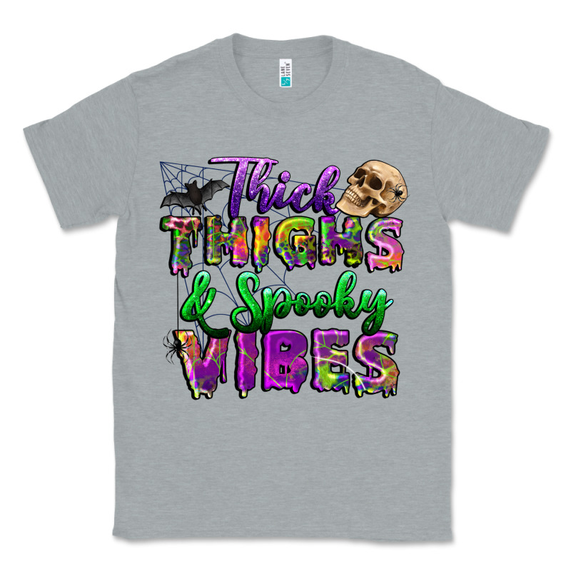 Thick Thighs And Spooky Vibes Classic Tee by BundleAndBundleShop | Teevron