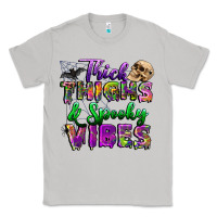 Moon Dust thick thighs and spooky vibes Classic Tee - BundleAndBundleShop