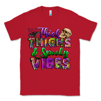 Red thick thighs and spooky vibes Classic Tee - BundleAndBundleShop