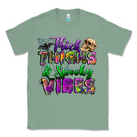 Sage thick thighs and spooky vibes Classic Tee - BundleAndBundleShop