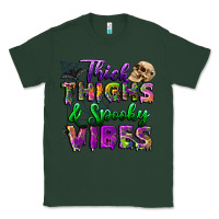 Sports Green thick thighs and spooky vibes Classic Tee - BundleAndBundleShop