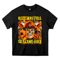Black Western Hell Was Full So I Came Back Heavy Core Tee - LillyAllenDesigns