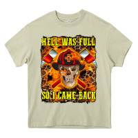 Mossy Western Hell Was Full So I Came Back Heavy Core Tee - LillyAllenDesigns