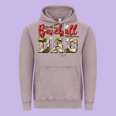 Baseball Dad Vintage Hoodie Designed By Bundleandbundleshop