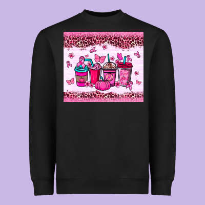 Breast Cancer Coffee Cups Heavyweight Sweatshirt Designed By Nancycooperartshop