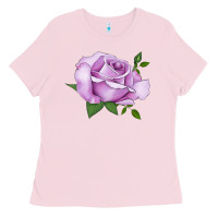 Bubblegum Pink life's little pleasures rose Ladies Tee - LillyAllenDesigns