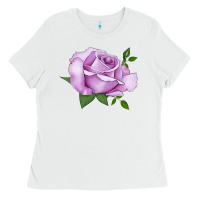 White life's little pleasures rose Ladies Tee - LillyAllenDesigns
