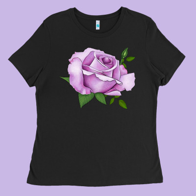 Life's Little Pleasures Rose Ladies Tee Designed By Lillyallendesigns